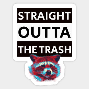 Funny Raccoon Trash Panda t shirt Sticker